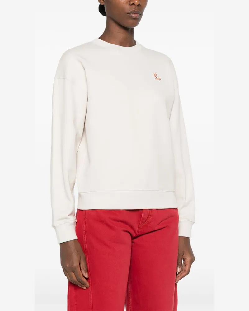 Kitsuné Chillax Fox Sweatshirt — Beige Beige