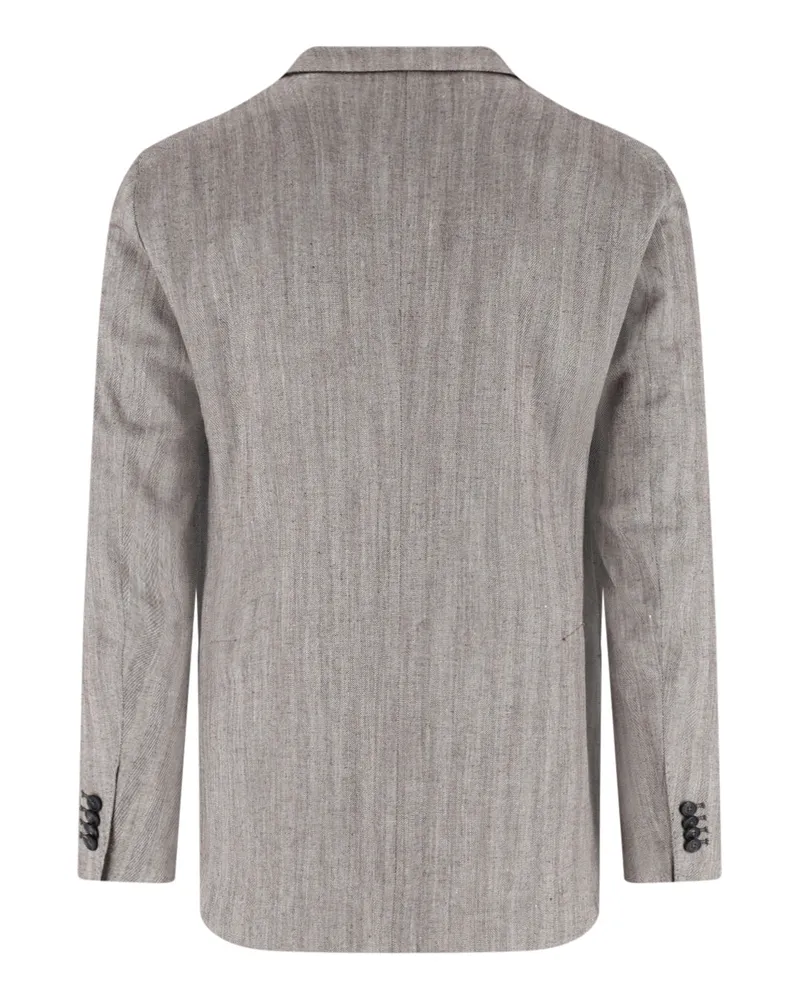 Tagliatore Men's Jackets Brown Gray