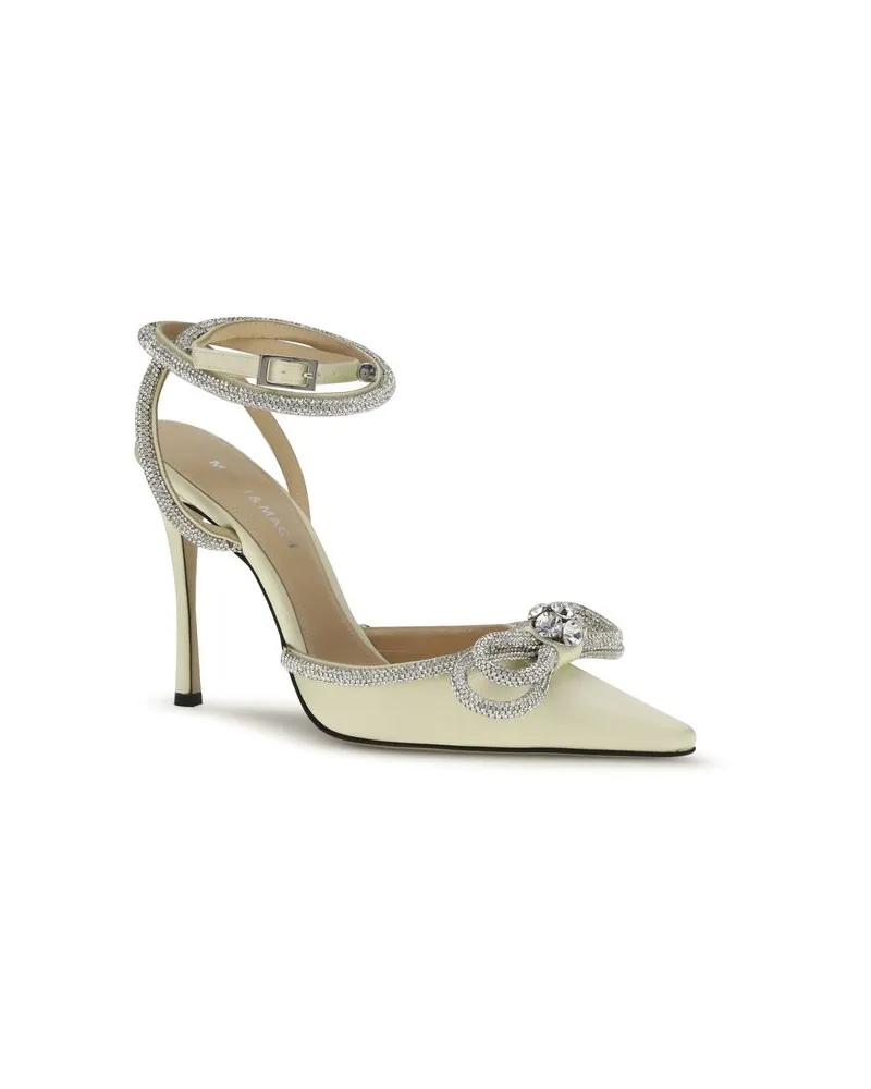 Mach & Mach Women's Bicolor Silk High Heel Pumps Yellow