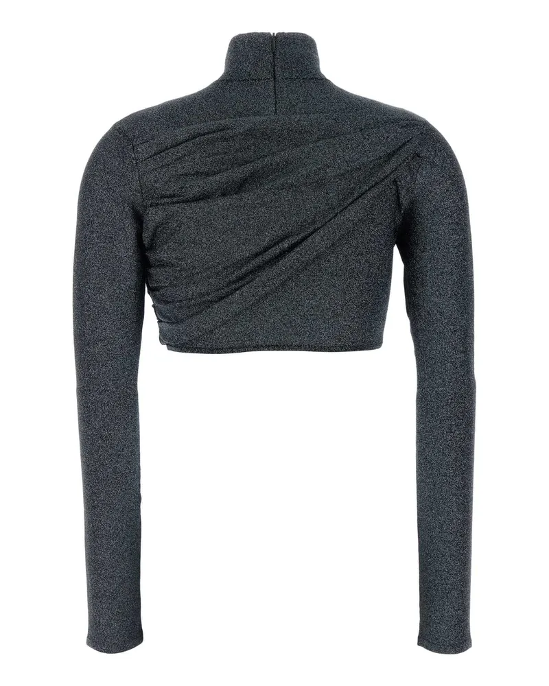 Gucci Viscose-Blend Turtleneck Sweater — Gray Gray