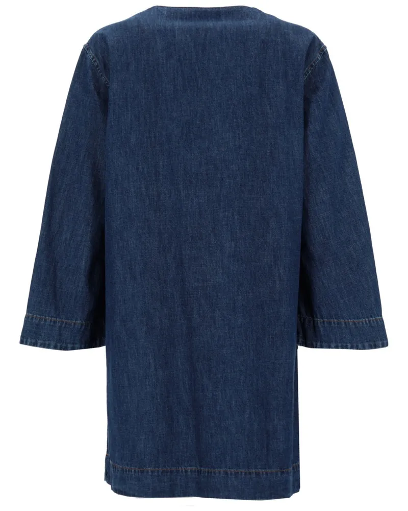 Valentino Garavani Chambray Cotton Dress — Denim Denim