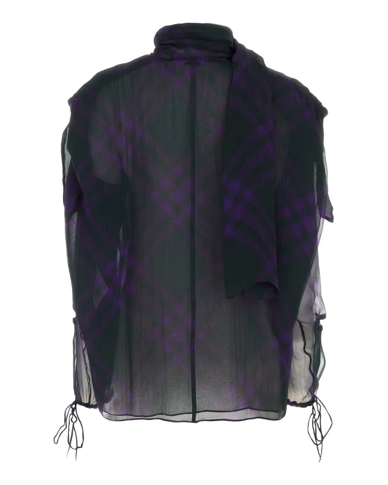 Burberry 8077742 B7447 Royalippattern Exterior: Silk Lining: Maglie Sweater Purple