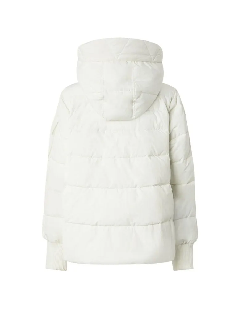 Pinko Women's Winter Jacket White Polyester Apparel - Outwear White