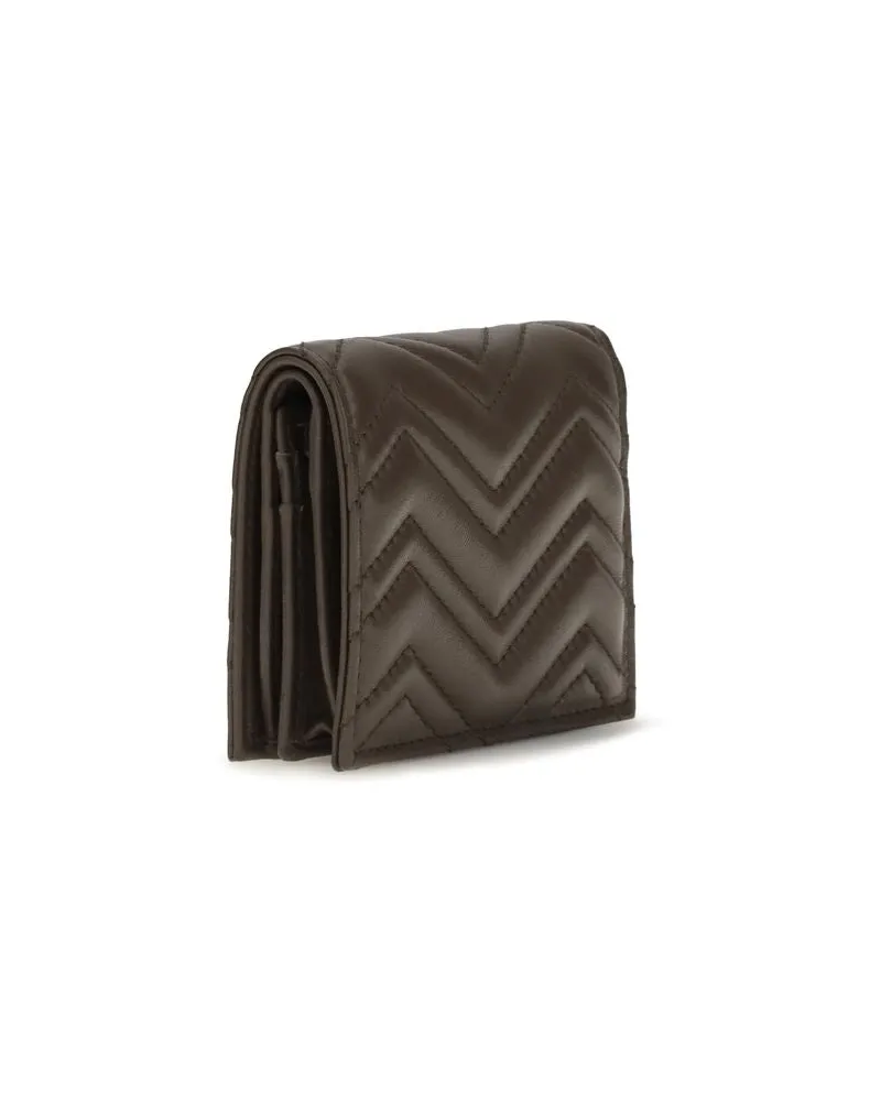 Gucci Women's Brown Lamb Ovis Aries Wallet Brown