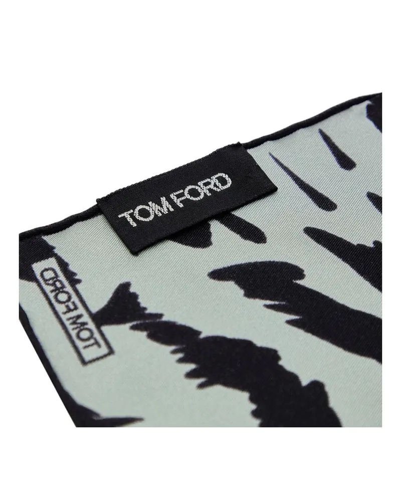 Tom Ford Men's Gray Silk Pocket Square Accessory Gray