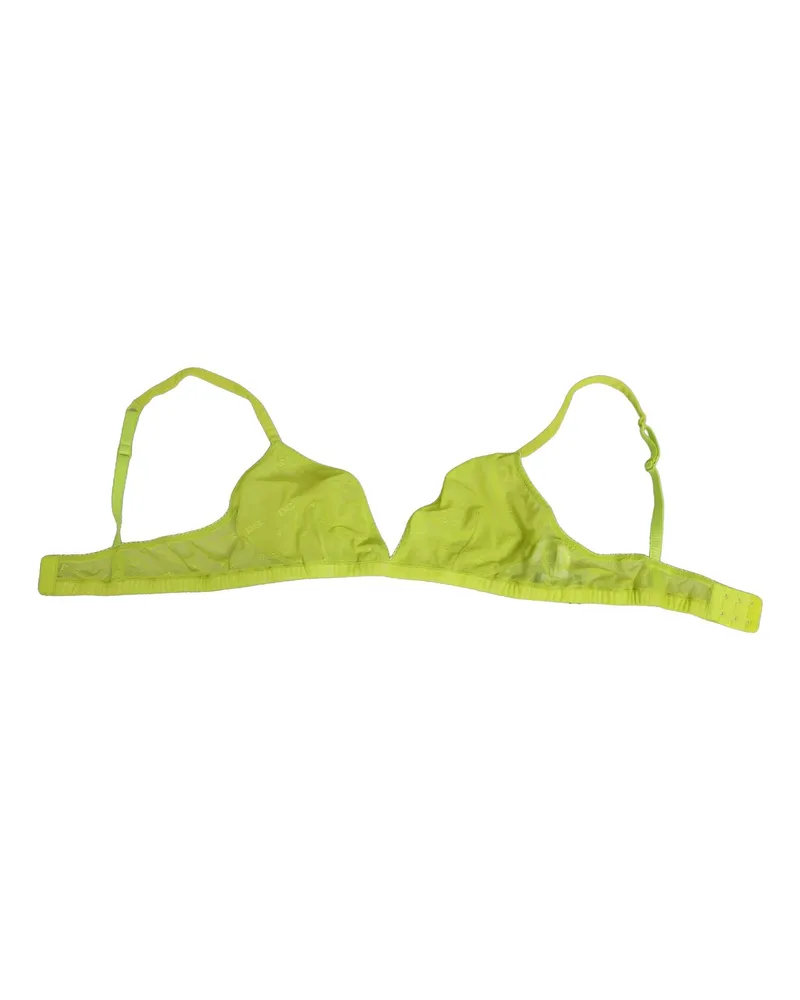 Dolce & Gabbana Nylon Soft Cup Soft Cup Bra — Yellow Yellow