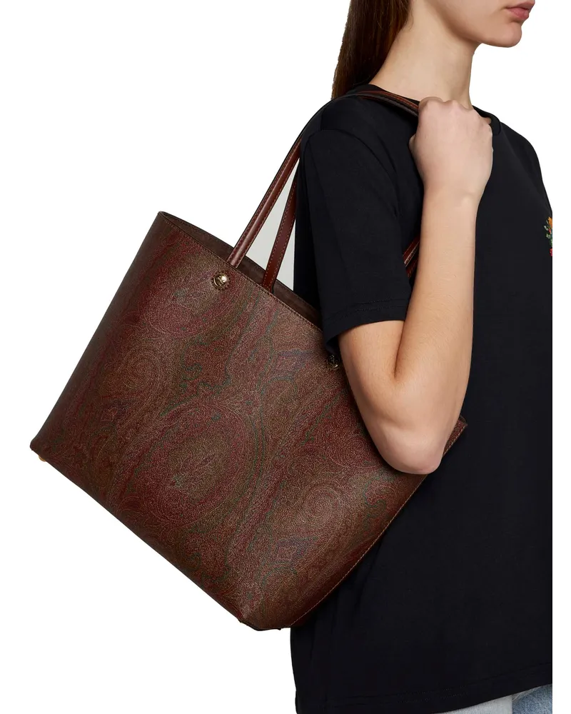 Etro Paisley Jacquard Tote Bag — Multicolor Multicolor