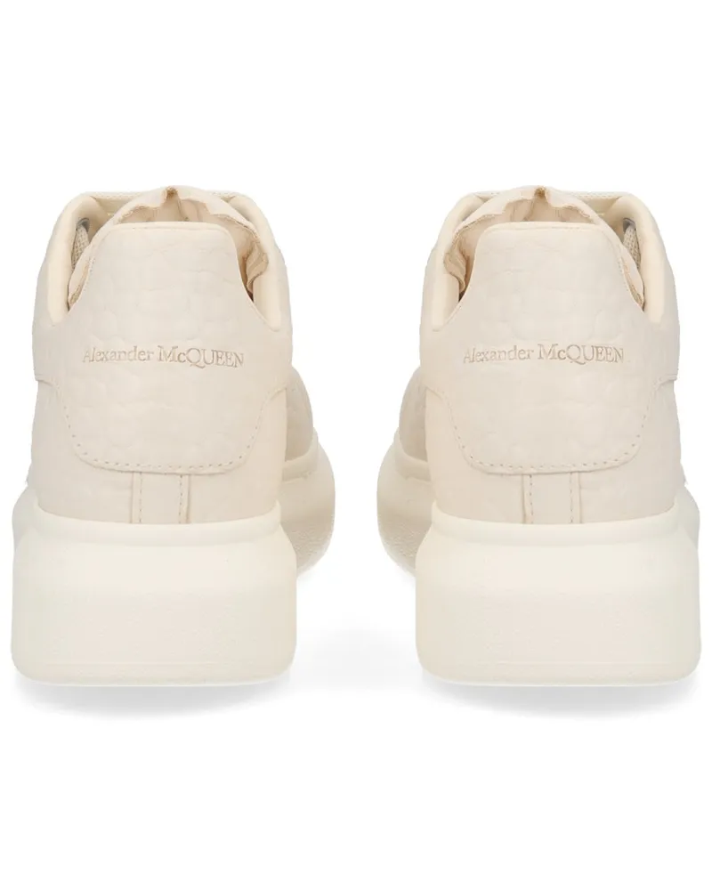 Alexander McQueen Oversize Shearling Sneaker — White White