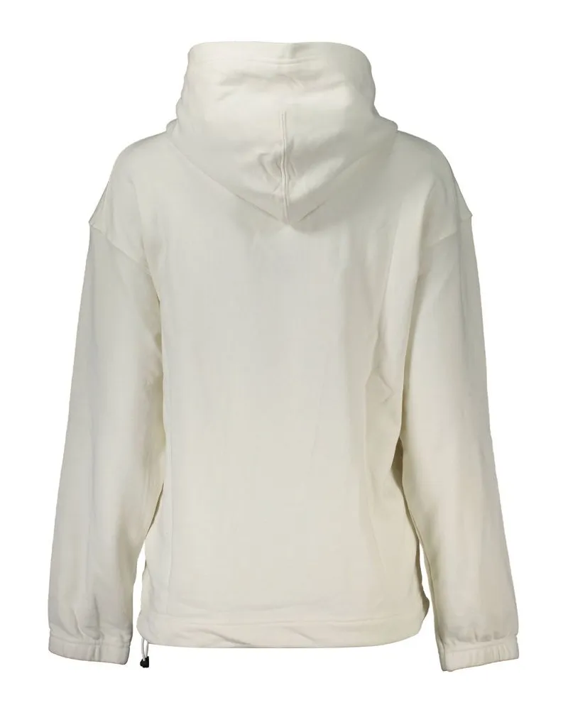 Calvin Klein Logo-Embroidered Cotton Hoodie — White White