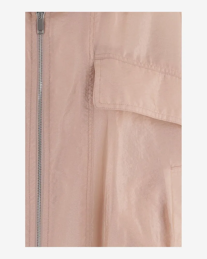 FRANKIE Shop Women Bomber Jacket Drea Sheer Pink Cupro Pink