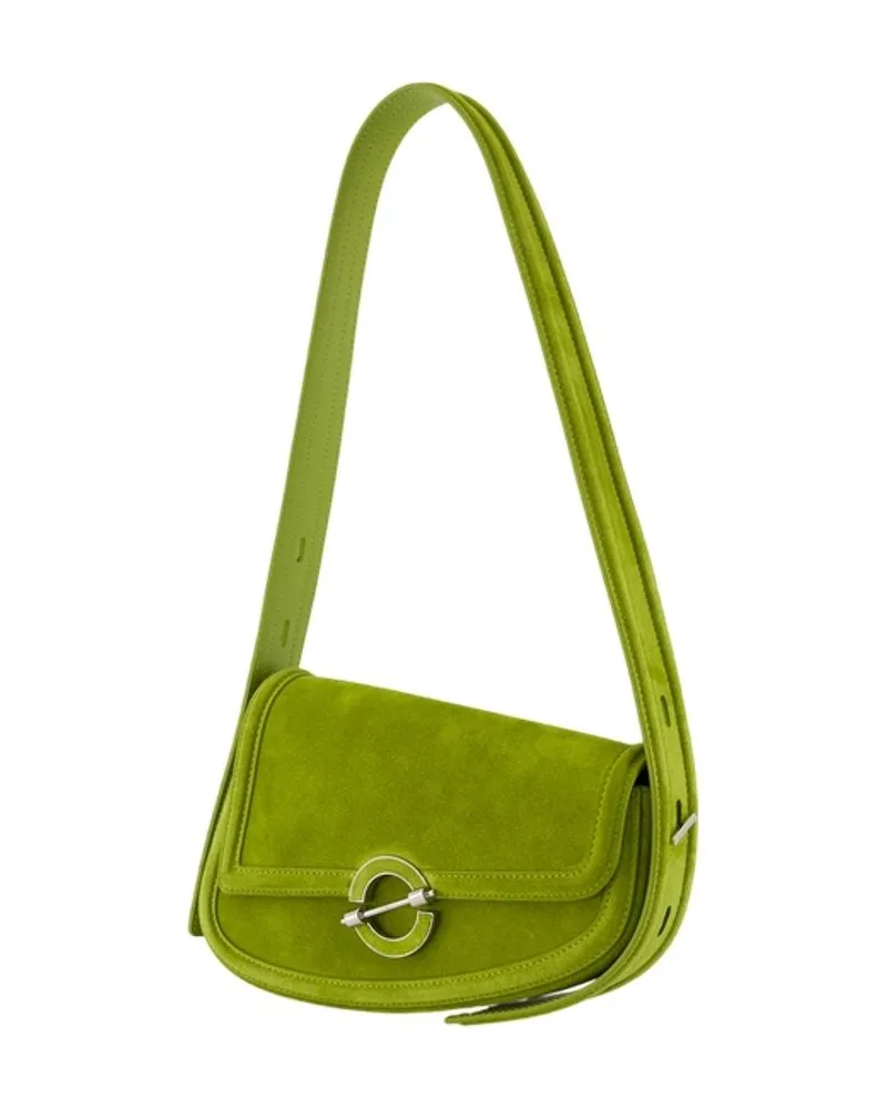 Samsøe & Samsøe Leather Shoulder Bag — Green Green