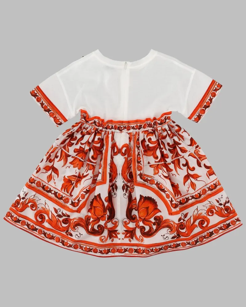 Dolce & Gabbana Multicolor Cotton Dress — Multicolor Multicolor