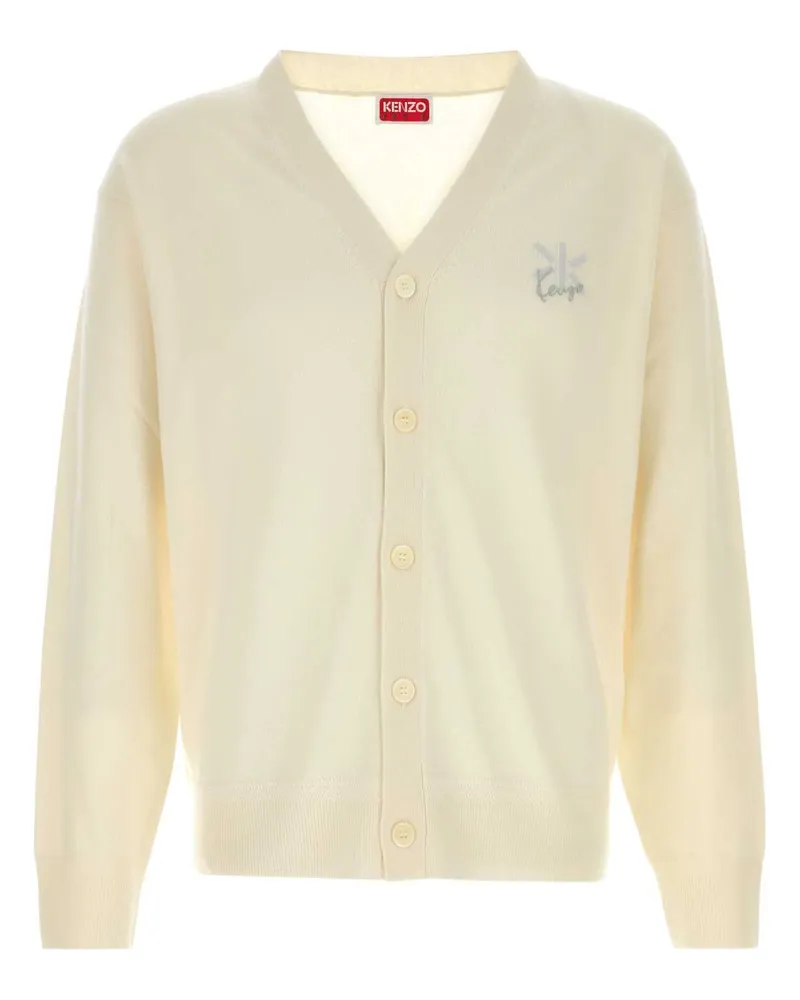 Kenzo Double K Cardigan — Beige Beige