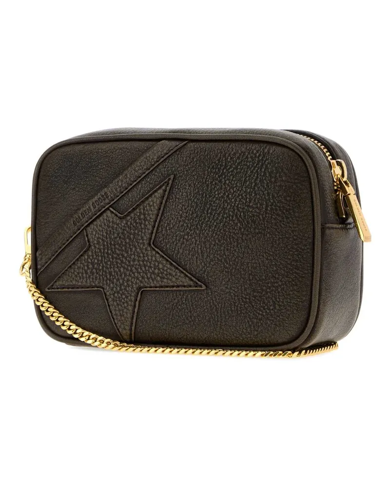 Golden Goose Women's Dark Brown Leather Mini Crossbody Bag Testadimoro Borse A Tracolla Brown
