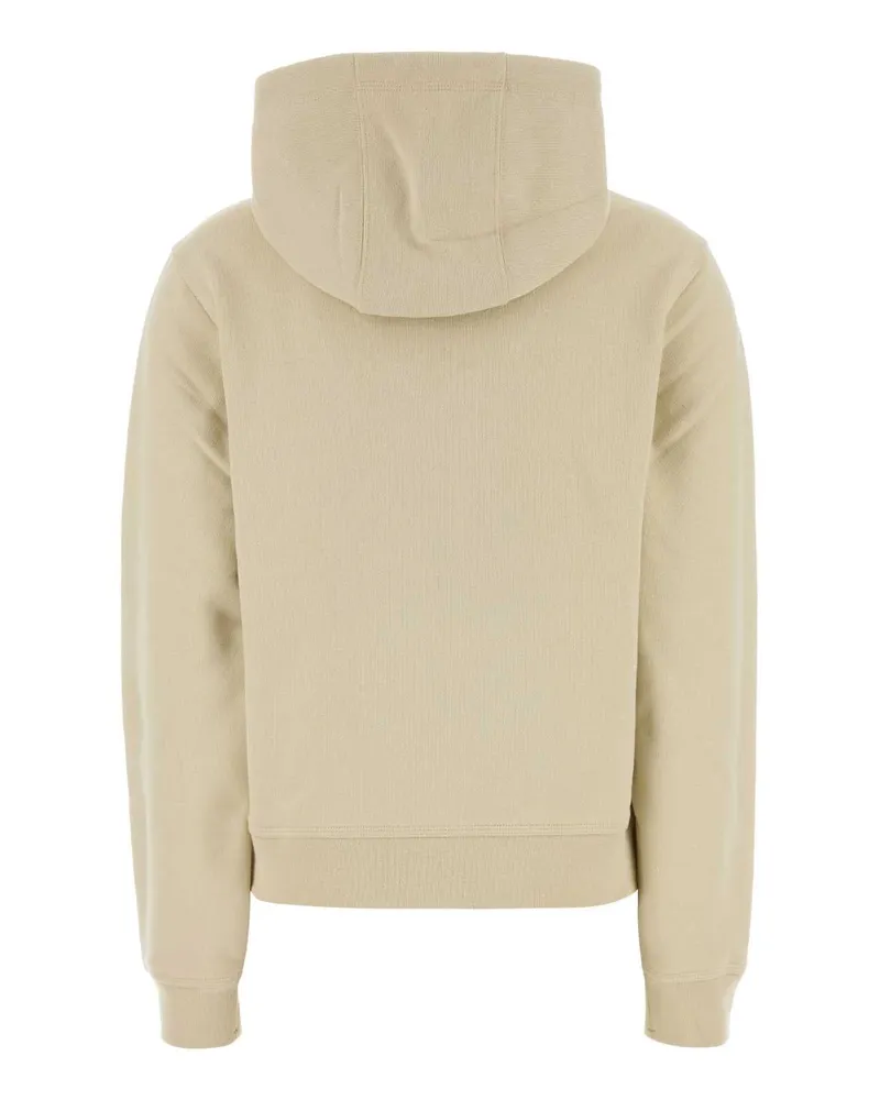 Burberry Cropped Cotton Sweatshirt — Beige Beige