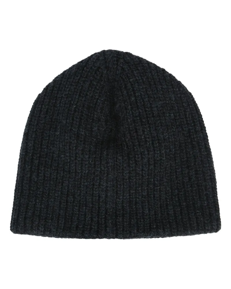 Jacquemus Women's Le Bonnet Tourni Offwhite Cashmere Wool Cappelli E Fasce Per Capelli Hat Black
