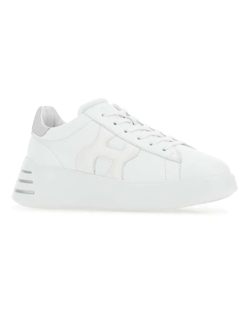 Hogan Women's White Nappa Leather Rebel Sneakers 0351 White