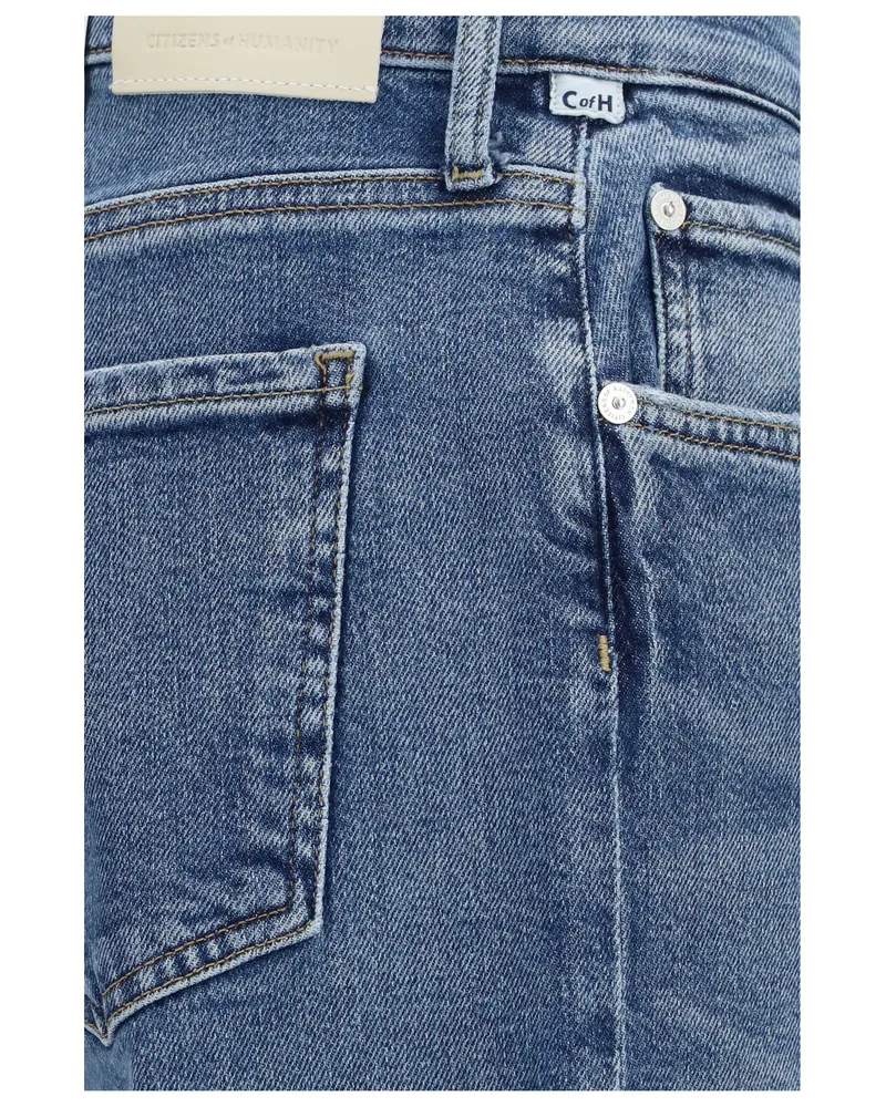 Citizens of humanity Women's Wide-Leg Jeans Nora Cotton Blue Blue