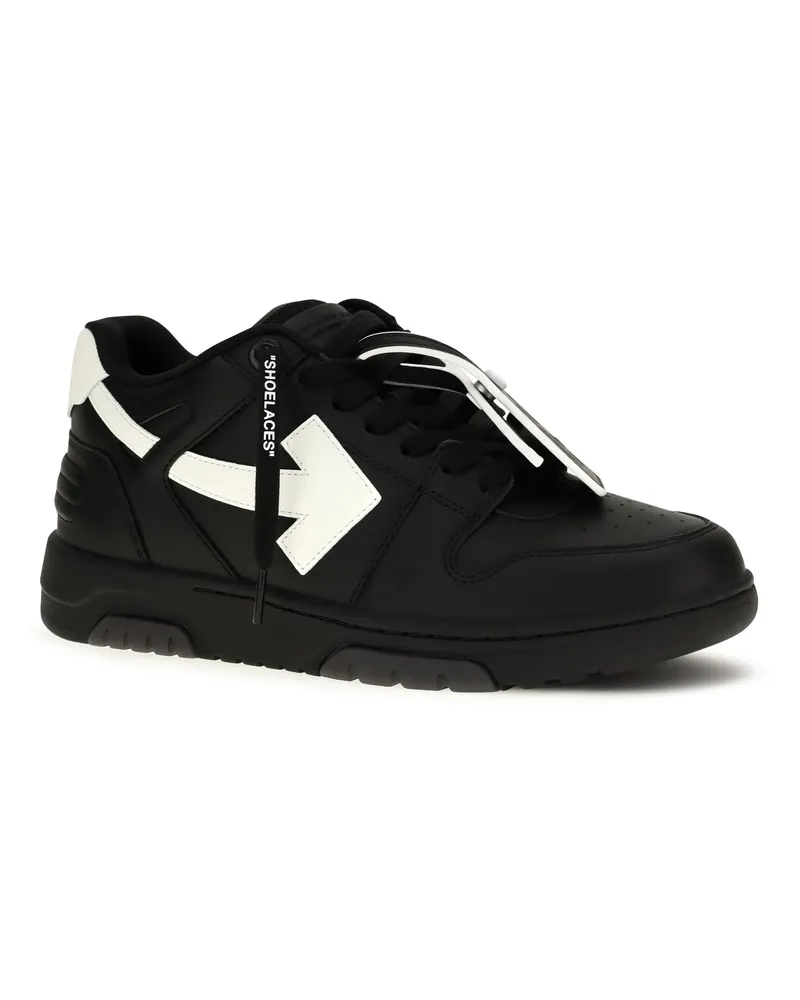 OFF-WHITE Men's Sneakers Out Of Office Black-White Leather; Upper Polyester Trainers Black/white Black