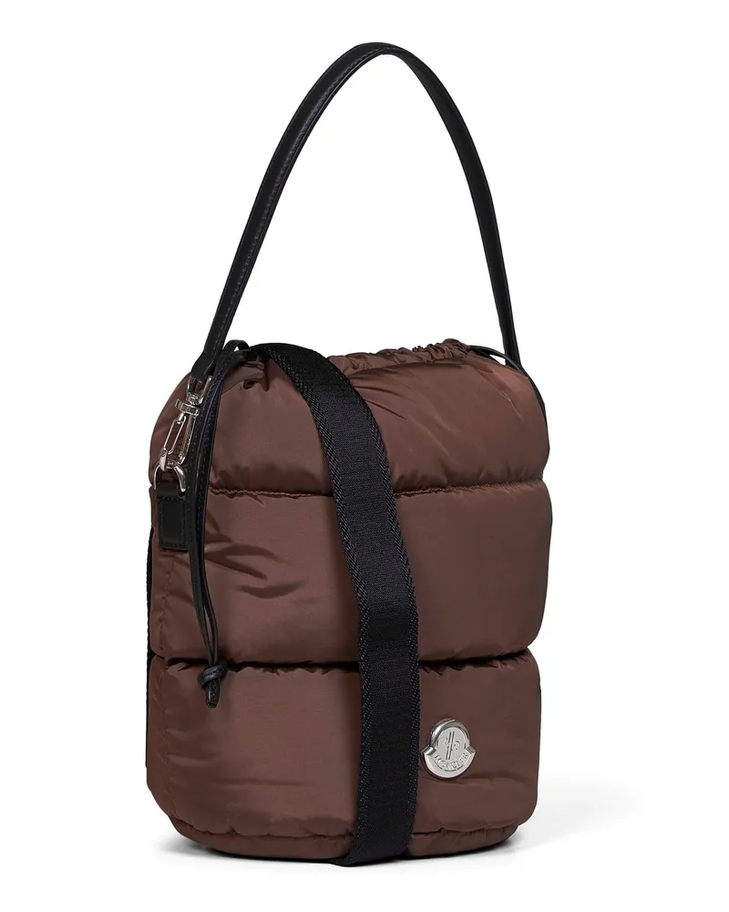 Moncler Women's Bucket Bag Caradoc Brown Polyamide Shoulder Brown
