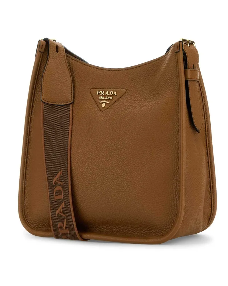 Prada Women's Caramel Leather Shoulder Bag Caramel01n Borse A Tracolla Brown