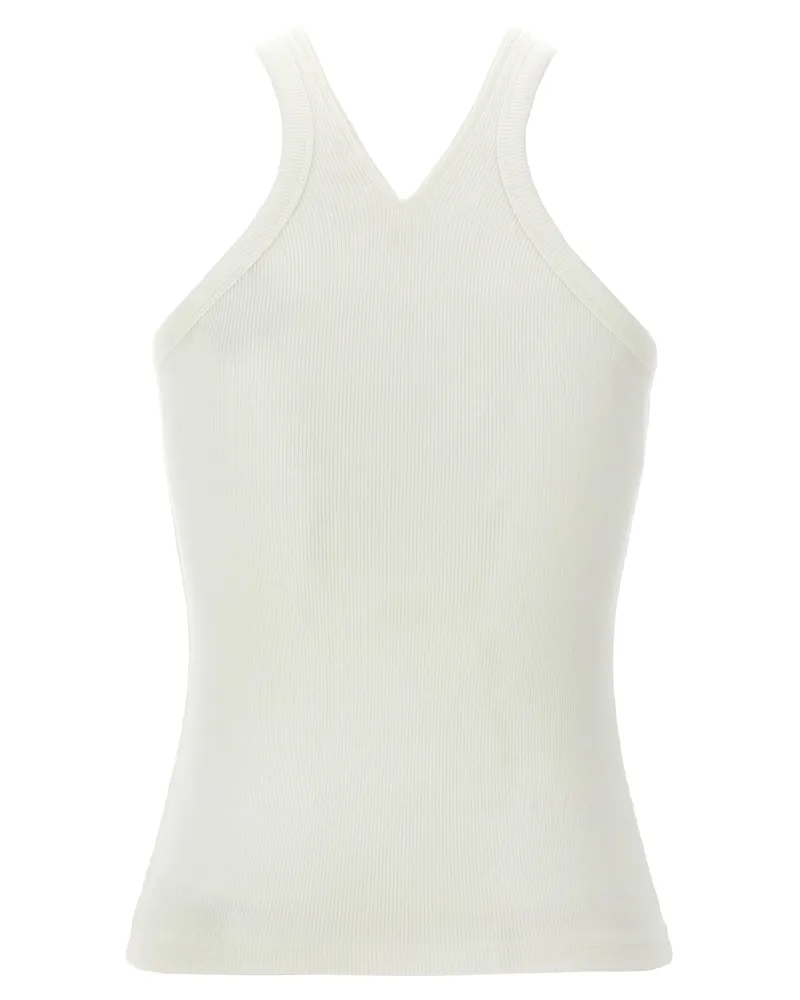 Courrèges Women's White Cotton Tank Tops White
