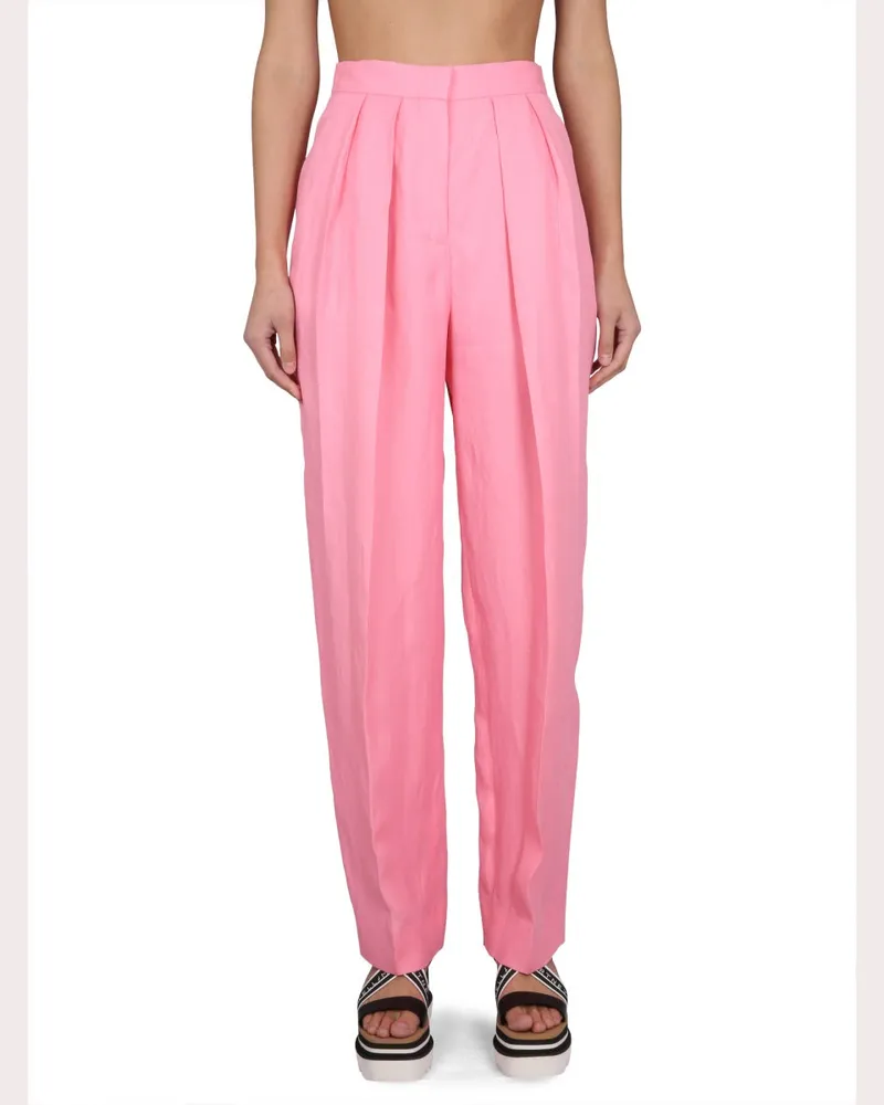 Stella McCartney Carrot Fit Trousers — Pink Pink