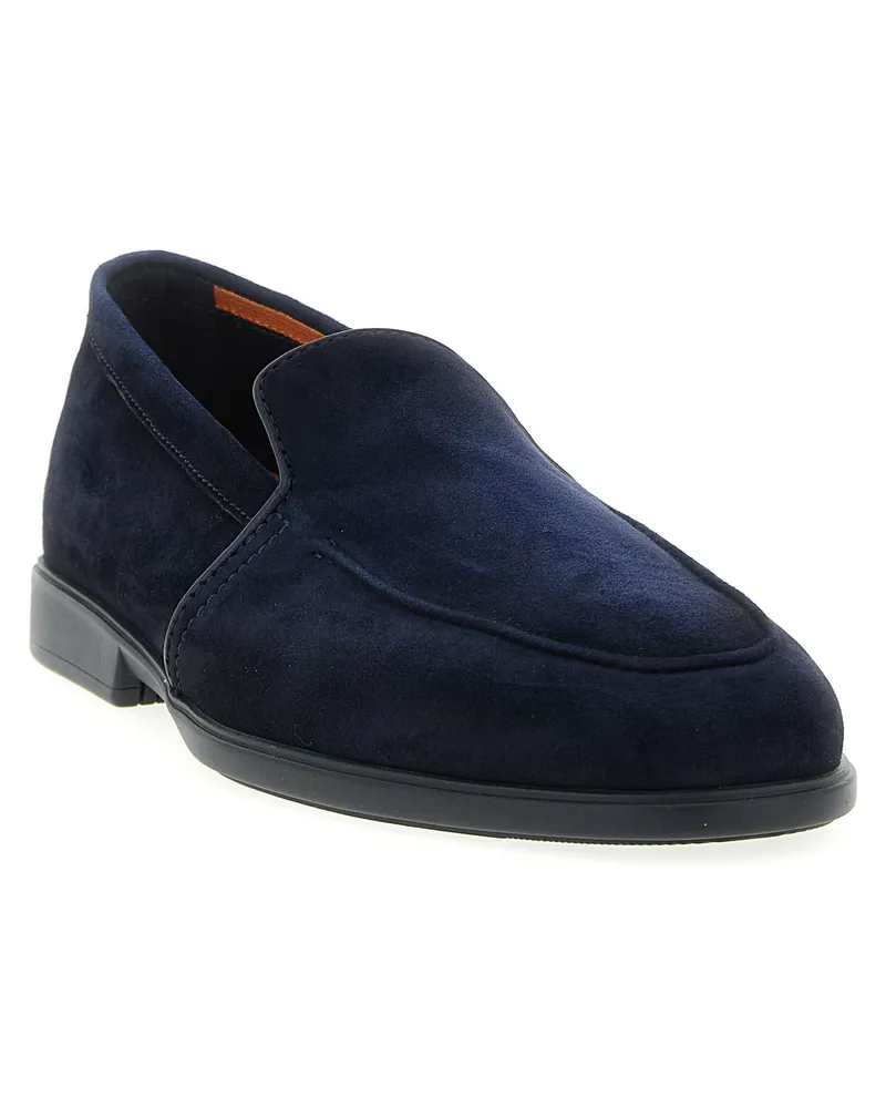 Santoni Loafer — Navy Navy