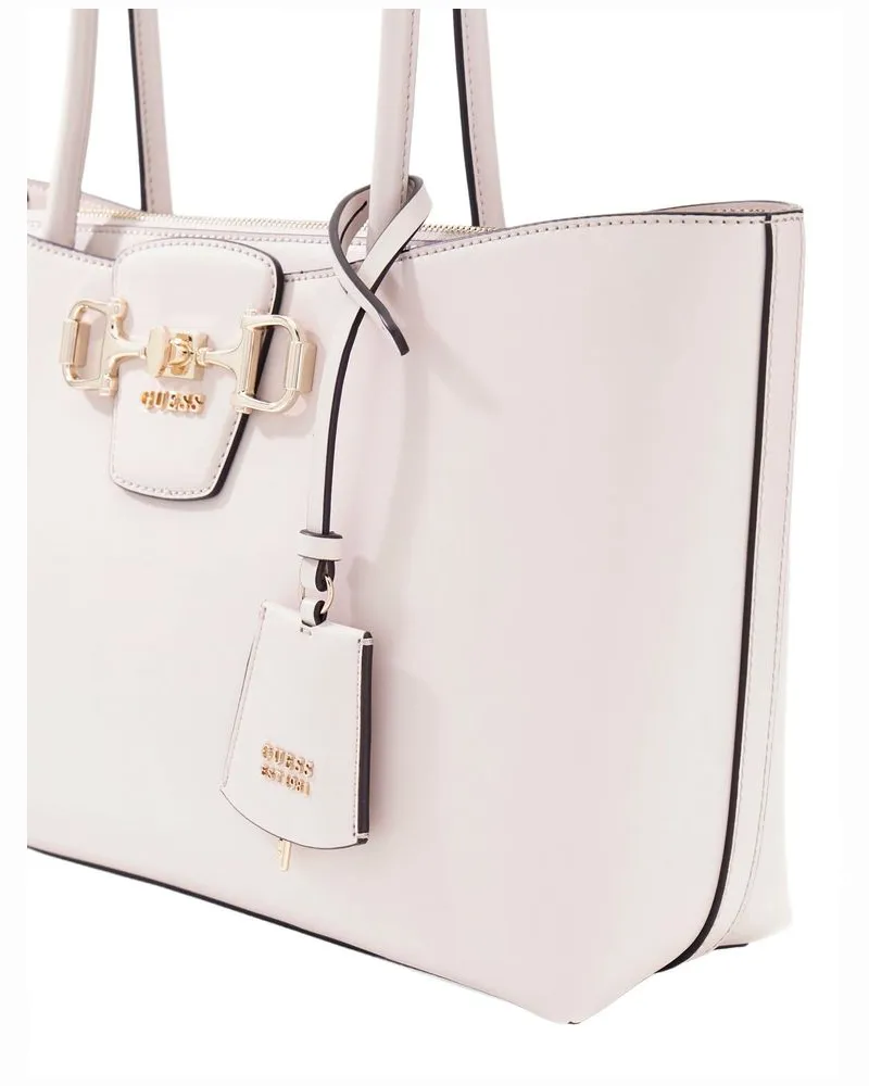 Guess Women's Handbag Stone Polyurethane Bags - Tote-Bags Beige