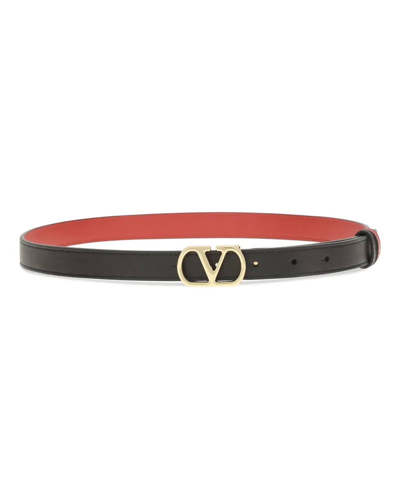 Valentino Garavani Reversible VLogo Signature Belt — Black Black