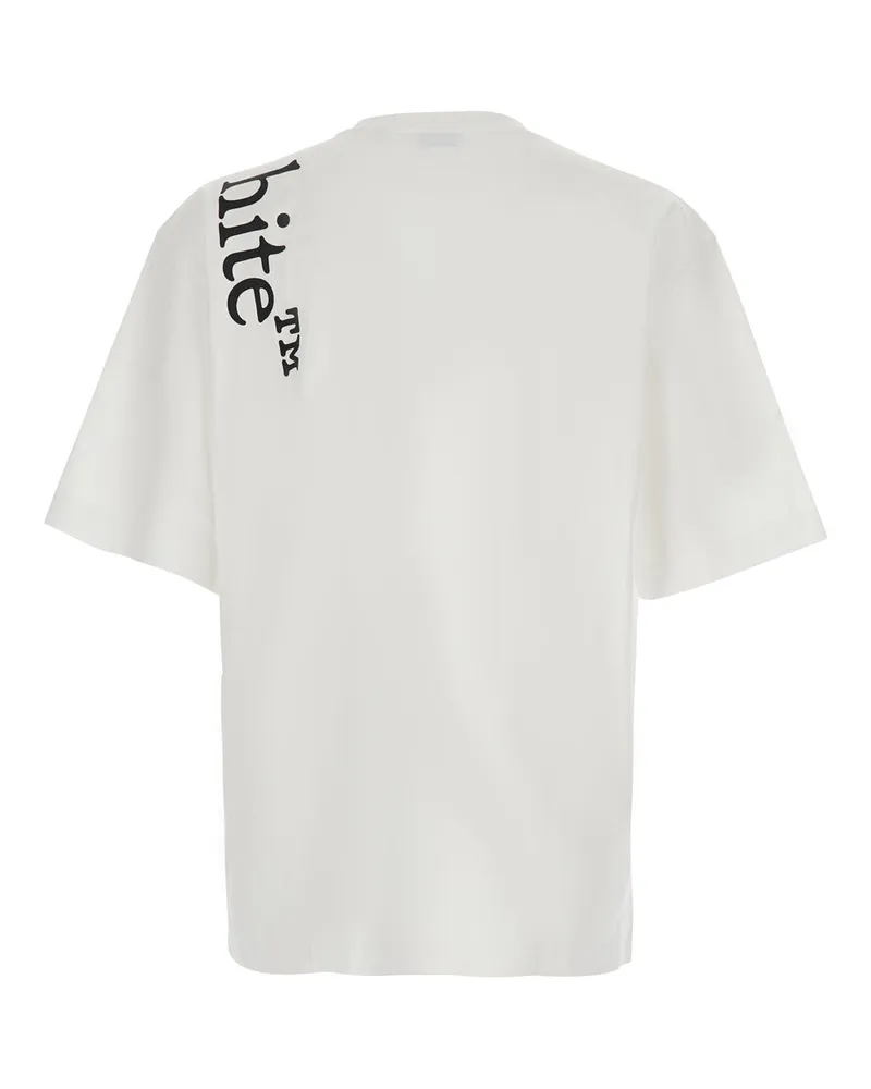 OFF-WHITE Logo-Printed T-Shirt — White White