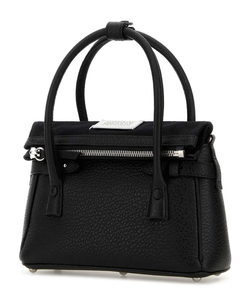 Maison Margiela Women's Black Leather Handbag Borse A Mano Black