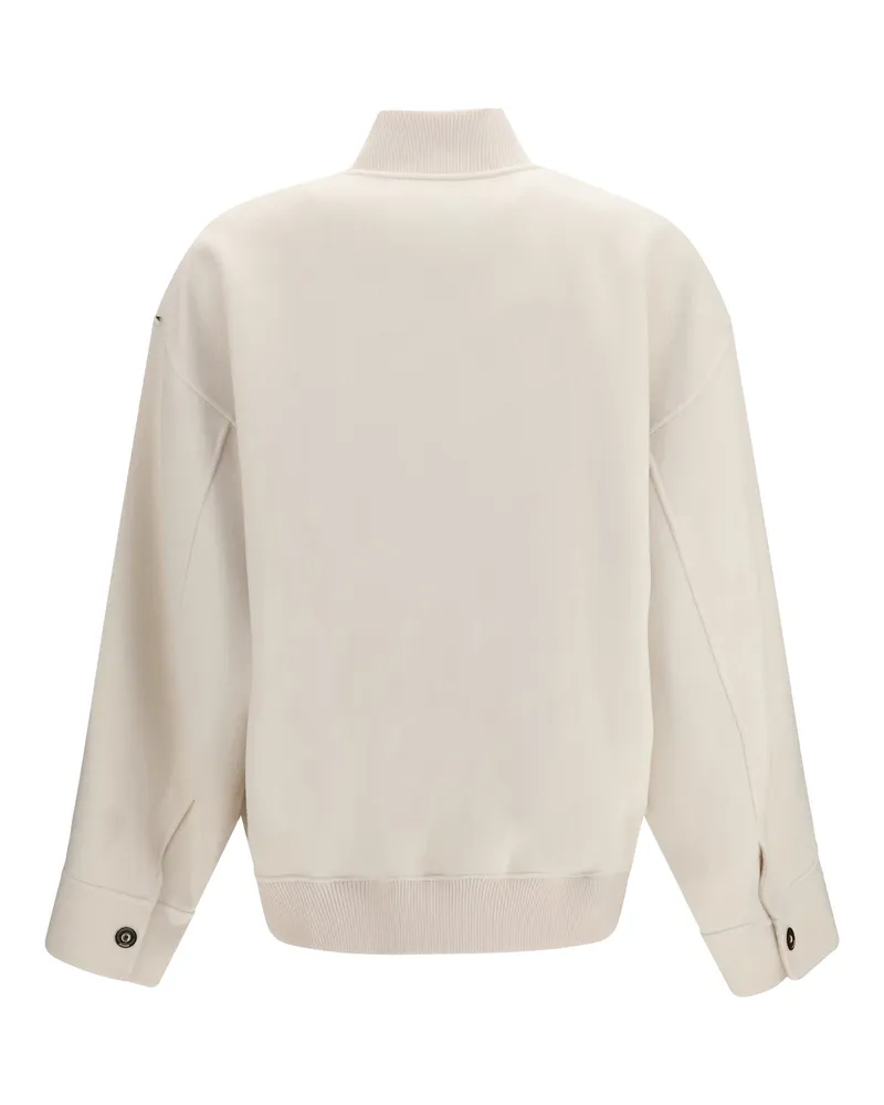 Max Mara Women's Ondata Virgin Wool Jacket Panna Fleece Ovis Aries Beige