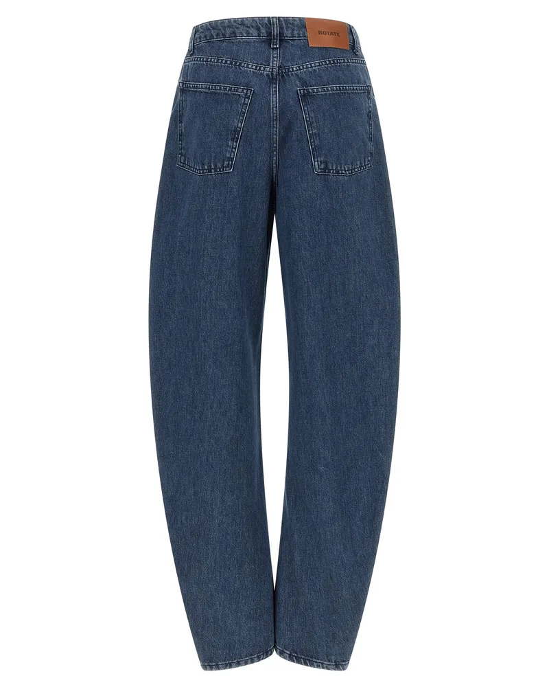 ROTATE Birger Christensen Barrel Leg Jeans — Blue Blue