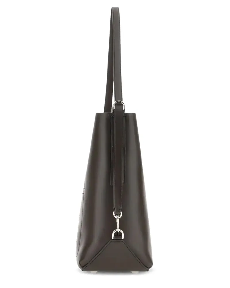 Hogan Calfskin Hobo Bag — Brown Brown