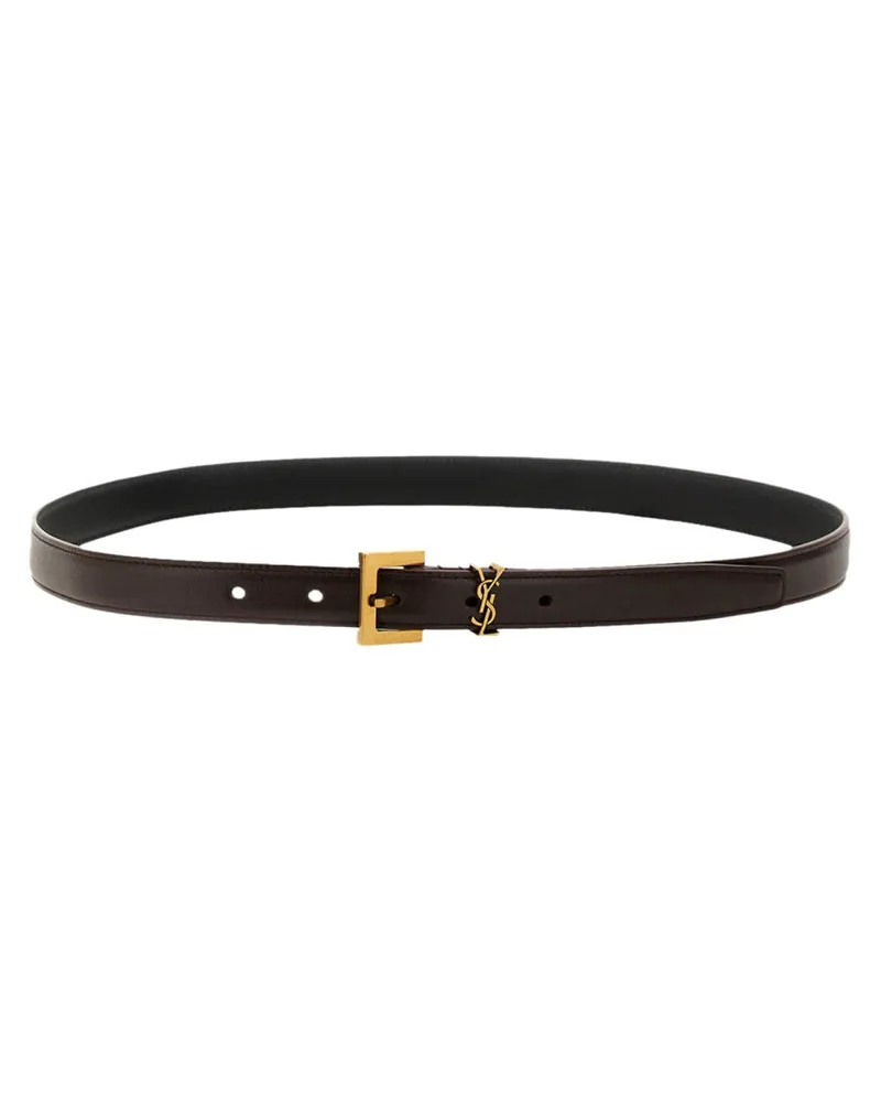 Saint Laurent Cassandre Belt — Red 