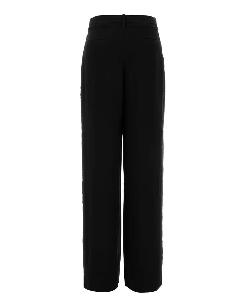 Zimmermann Black Exterior: Viscose Pantaloni Trousers Black