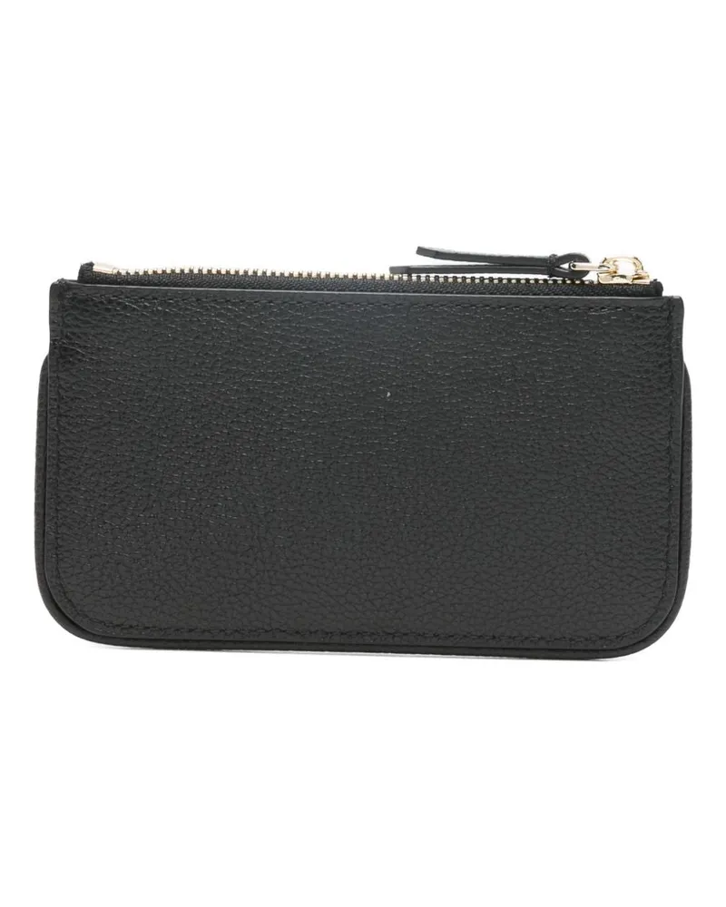 Emporio Armani Leather Card Case — Black Black