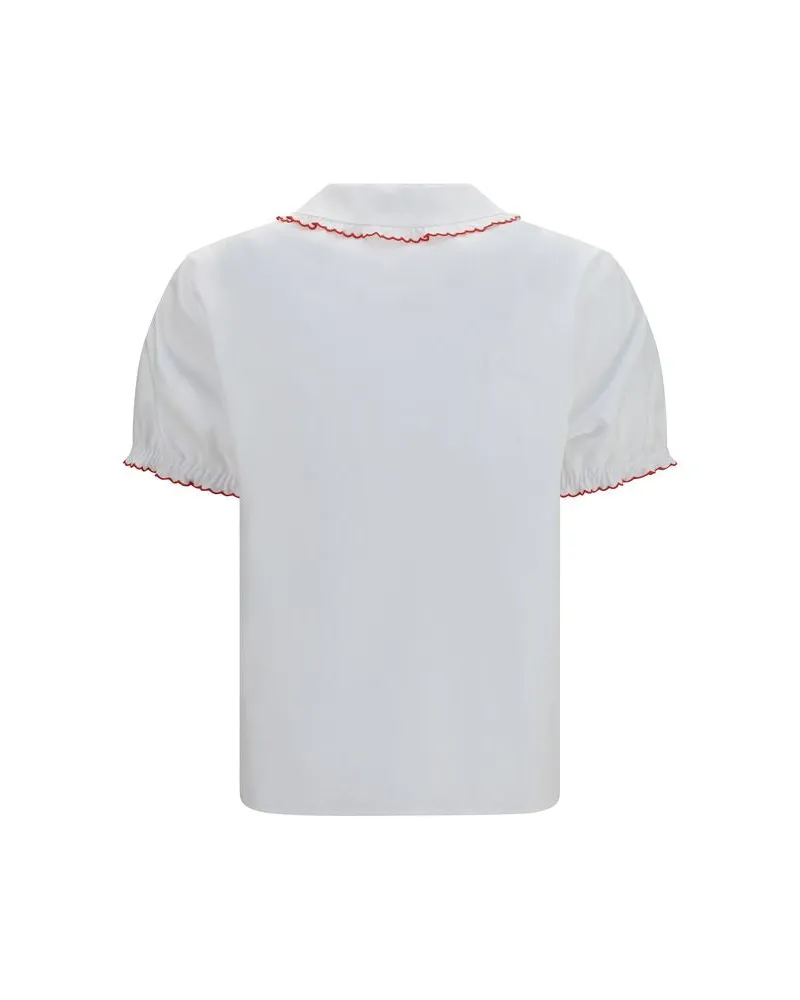 Miu Miu Women's White Cotton Blouse White