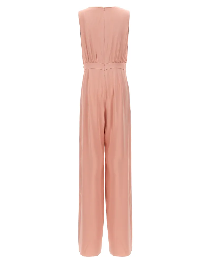Max Mara Women's Multicolor Acetate Jumpsuit Pink