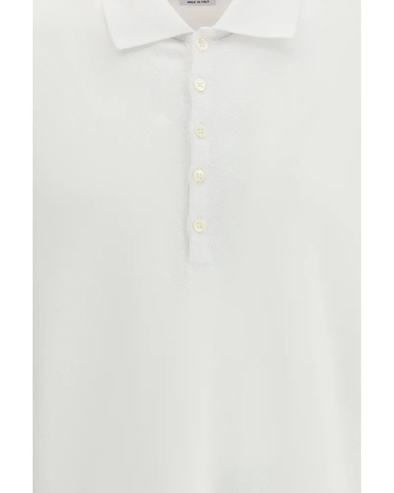 Thom Browne Cotton Polo Shirt — White White