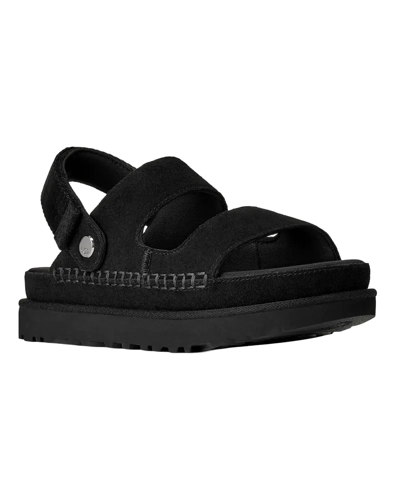 UGG Women's Sandals Goldenstar Glide Black Upper: Leather Black