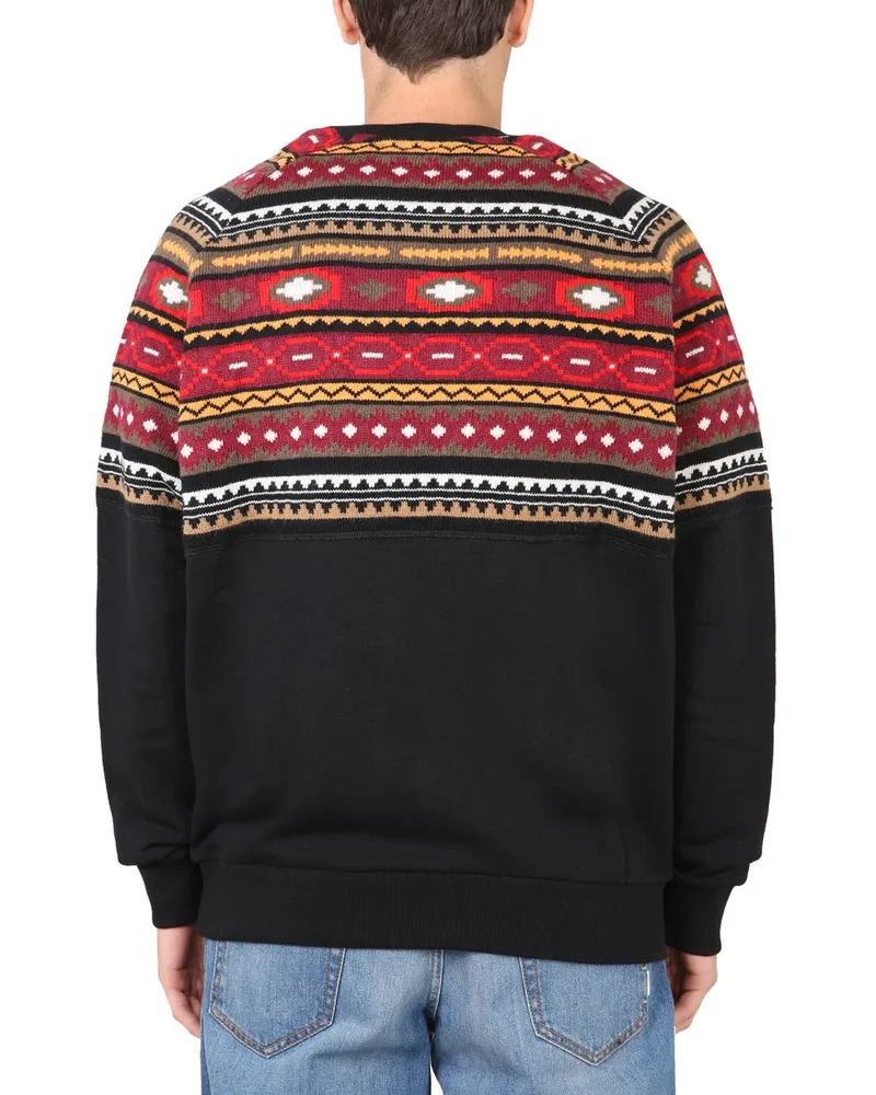 Marcelo Burlon | County of Milan Wool and Cotton Blend Sweater — Black Black