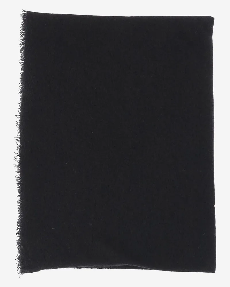 Faliero Sarti Women's Scarf Adriel Black Cashmere Scarfs Black