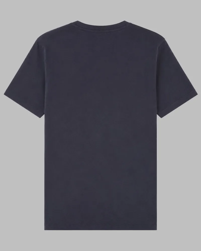 HUGO BOSS Patch Logo Cotton T-Shirt — Blue Blue