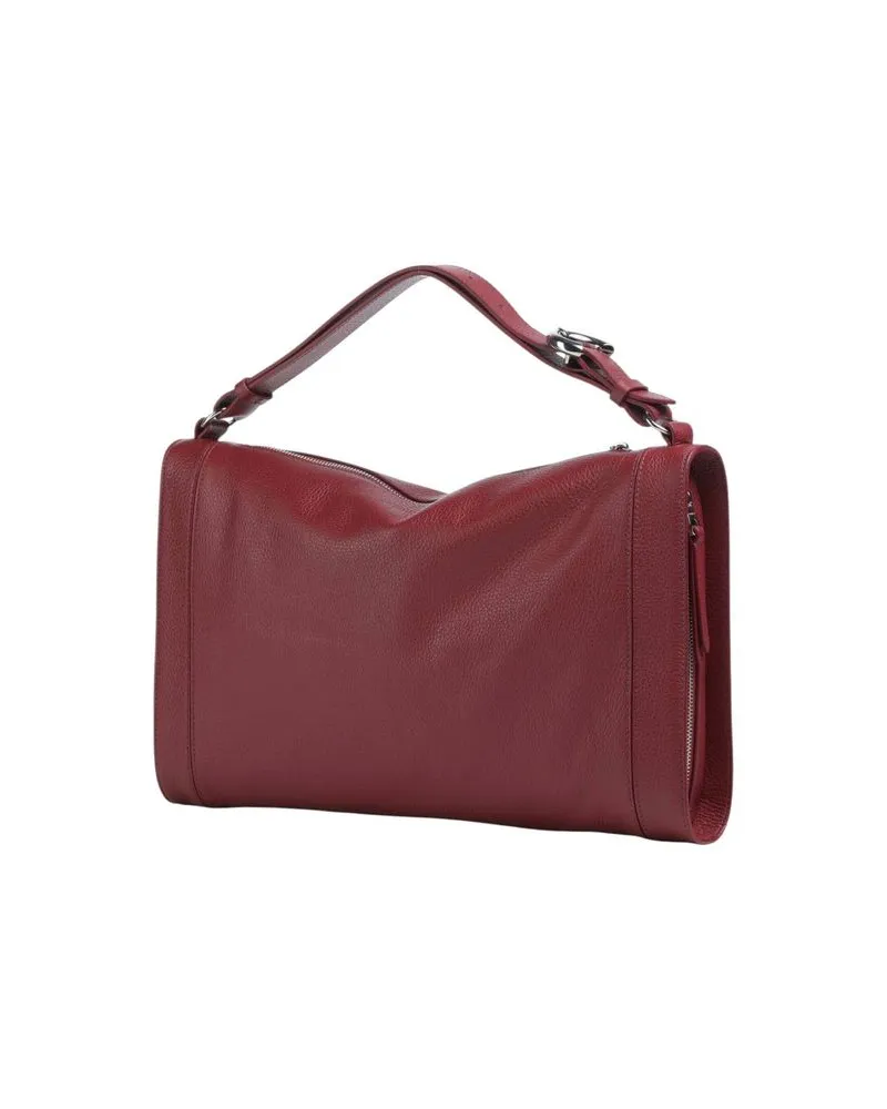 Coccinelle Elinor Leather Shoulder Bag — Red Red