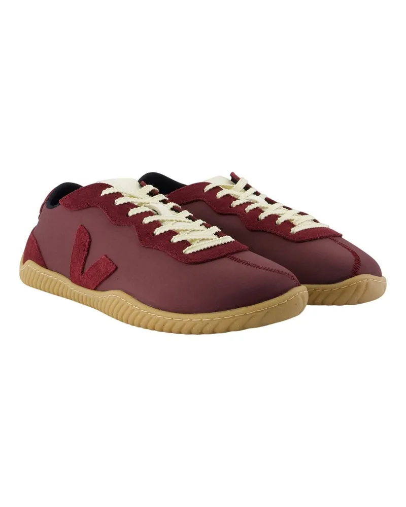 VEJA Women's Jitsu X Baserange Sneakers -  Nylon Burgundy Shoes Burgundy