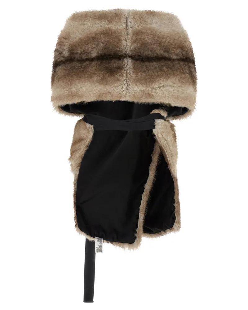 NUDE Eco-Fur Shawl — Beige Beige