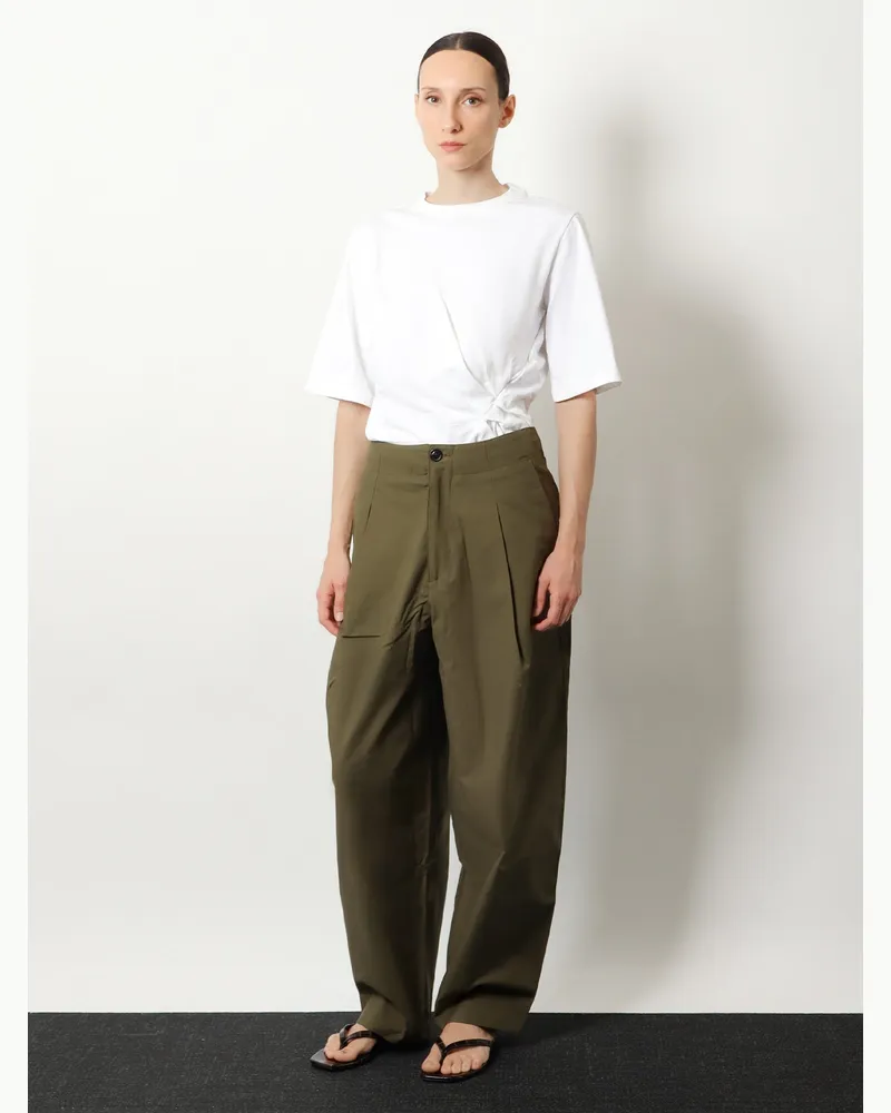 Soeur Women's Pants Daley Organic Cotton Green Trousers Green