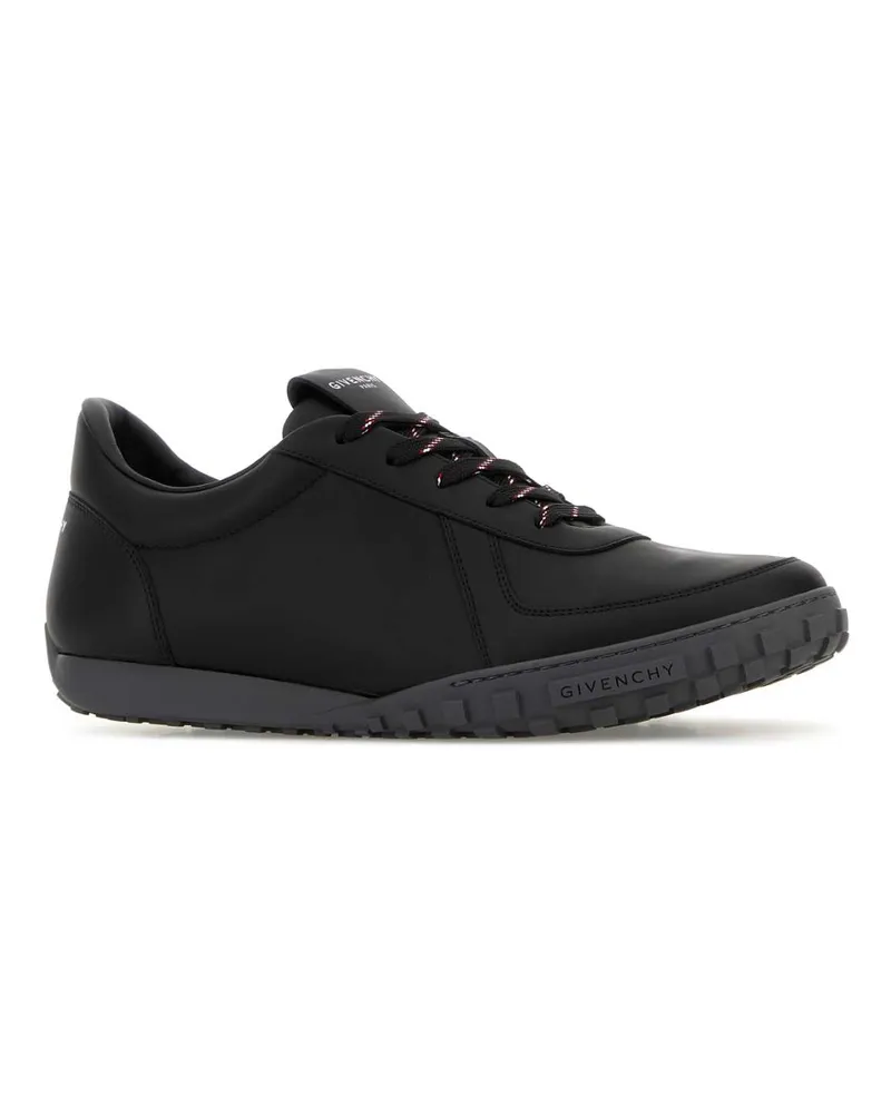 Givenchy Men's Black Leather Glide Sneakers Black